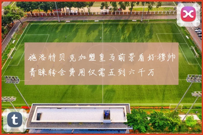 施洛特贝克加盟皇马前景看好穆帅青睐转会费用仅需五到六千万